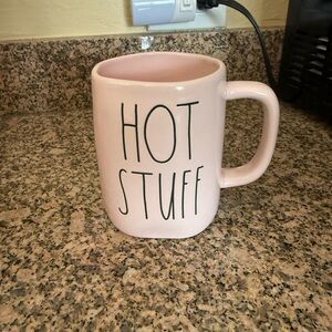 Rae Dunn Pink 'Hot Stuff' Mug